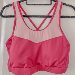 Pink Sports Bra